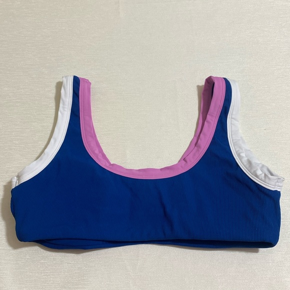 L*SPACE Women's LALA TOP Ribbed Bikini Top Size XL - Picture 3 of 6